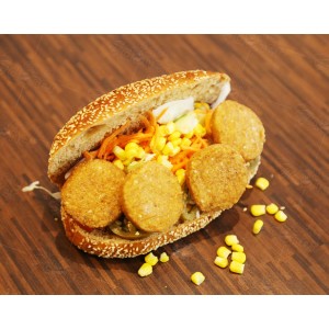 Falafel Sandwich im Dinkel-Vollkornbrot